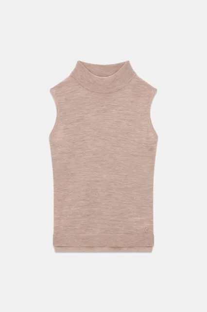 Wool lurex top