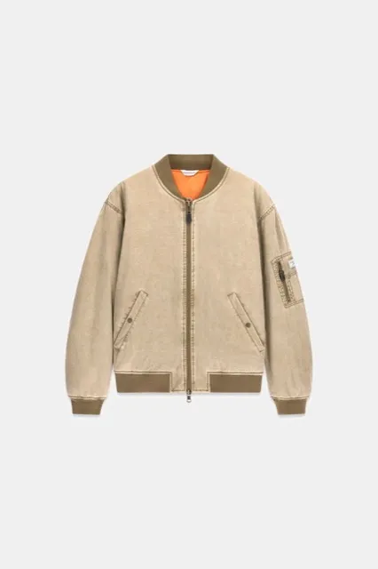Padded bomber jacket