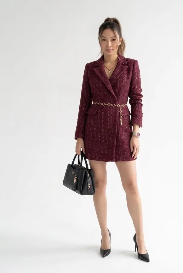 The dress on a generated model